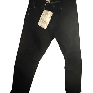 G-Star Black Relaxed Jeans with Matte Finish